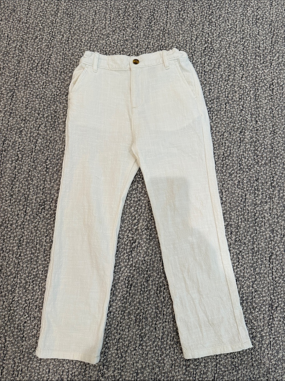 Boy’s Cream Lightweight Casual Beach Pants